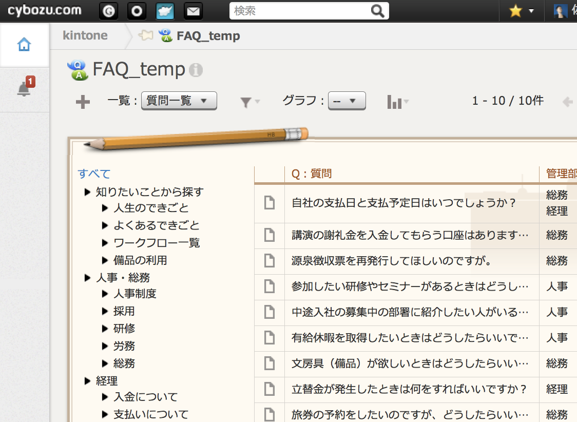 管理部門の業務改善 社内faq作成のススメ グループウェアnews